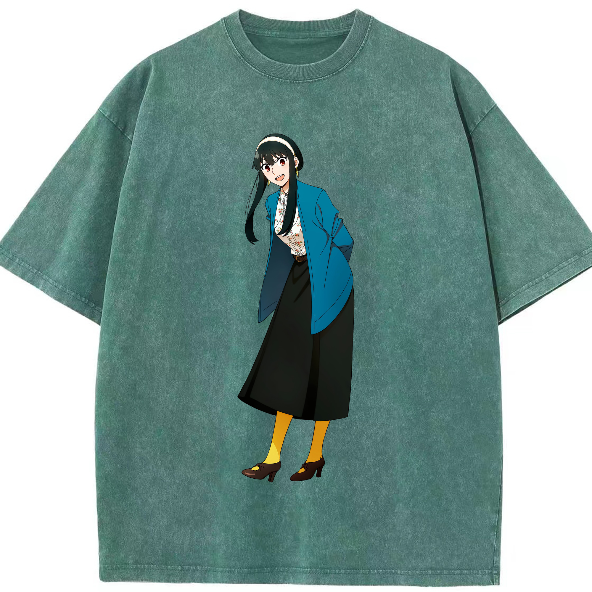 （画像用） SPY×FAMILY间谍家家酒 綿100% ヴィンテージ風 半袖Tシャツ（フロントプリント）